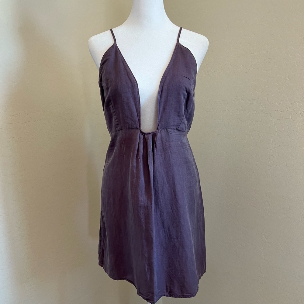Project Social T Lavender Low Cut Dress